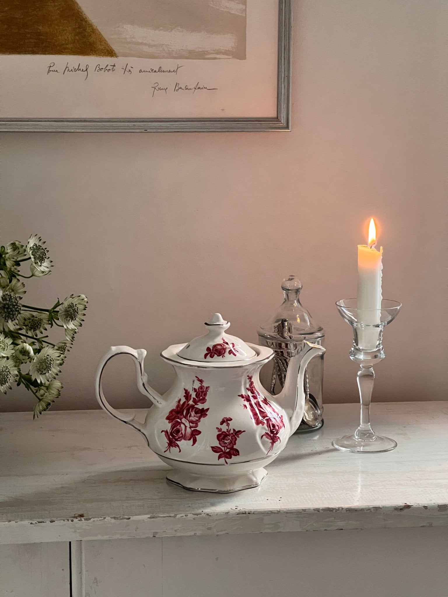 Red rose teapot - NEROLI