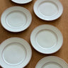 Red striped lunch plates (7 pcs) - NEROLI