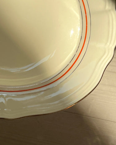 Red striped platter - NEROLI