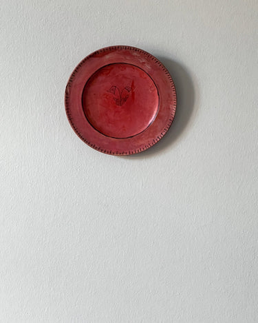 Red wall plate - NEROLI