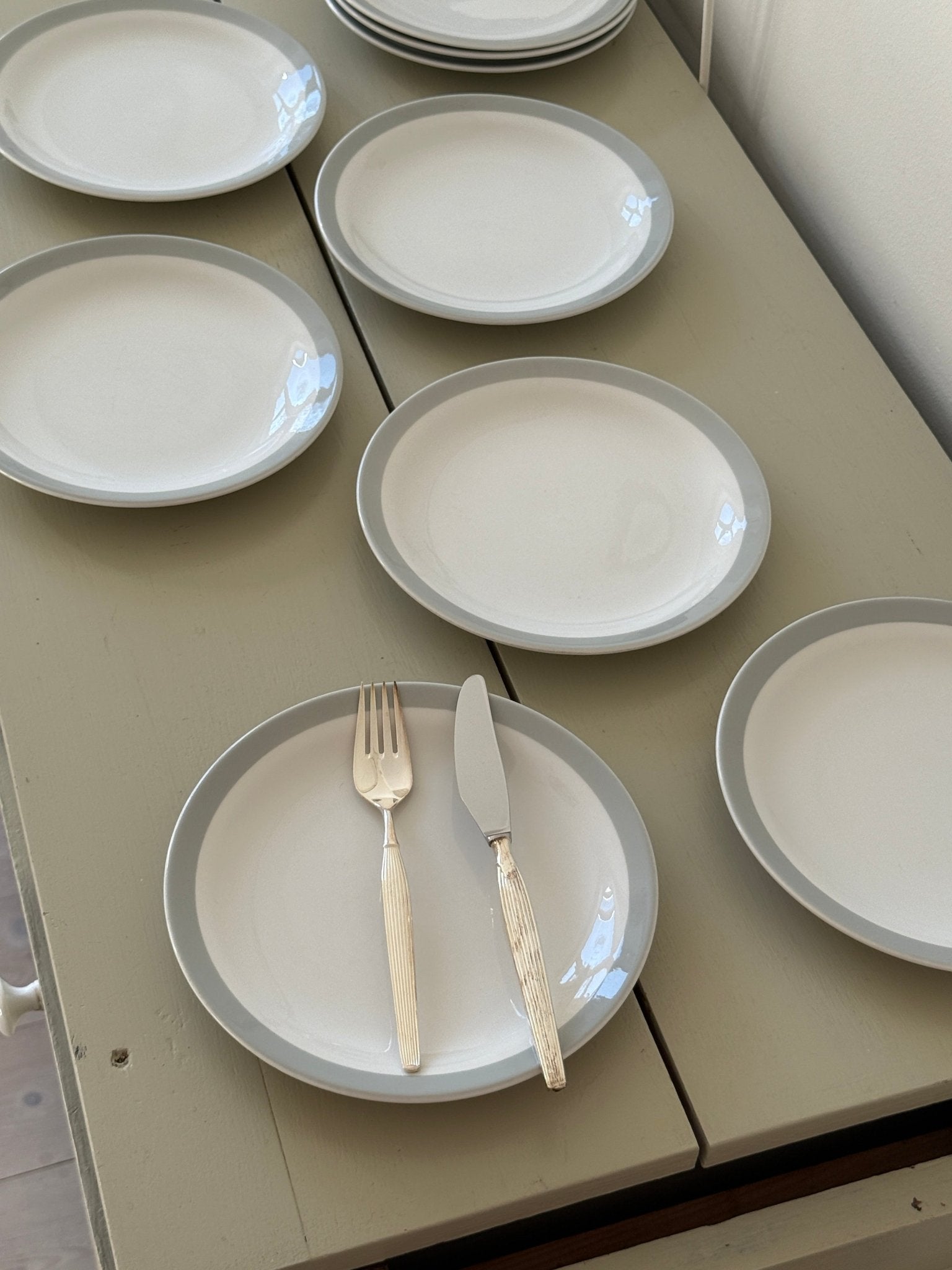 Rörstrand lunch plates (9 pcs) - NEROLI