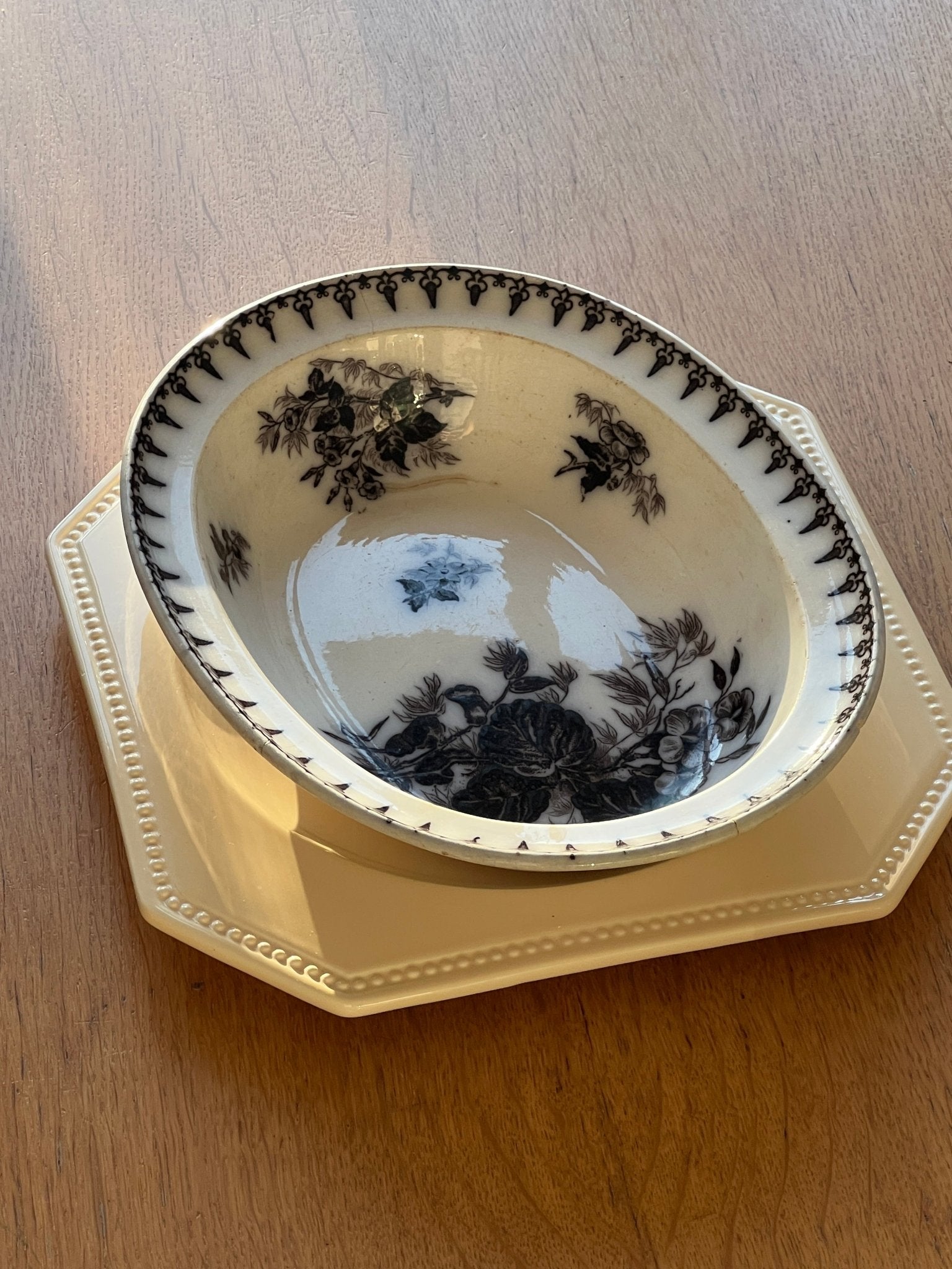 Sarreguemines wall bowl - NEROLI