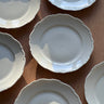 Scalloped lunch plates (6 pcs) - NEROLI