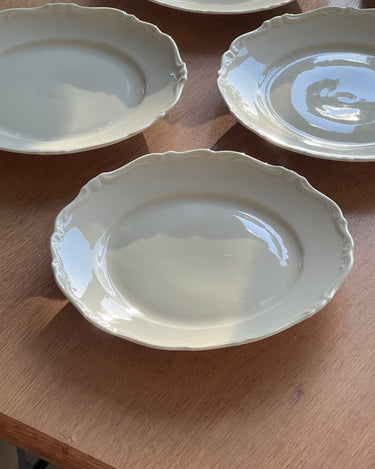 Scalloped lunch plates (6 pcs) - NEROLI