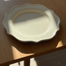 Scalloped platter - NEROLI