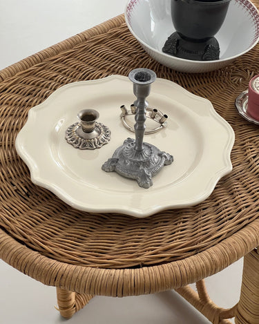 Scalloped platter - NEROLI