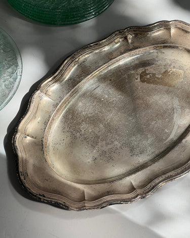 Scalloped platter - NEROLI