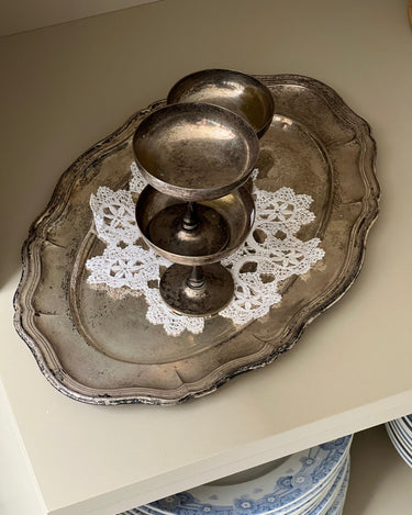 Scalloped platter - NEROLI