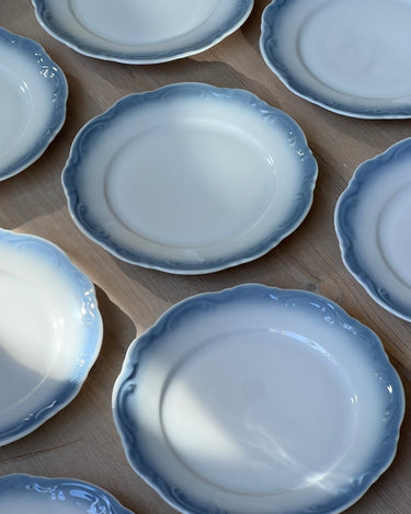 Scalloped side plates (12 pcs) - NEROLI