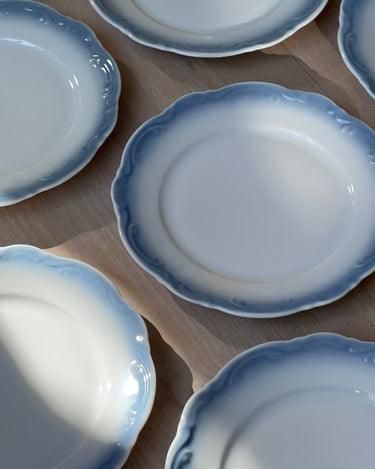 Scalloped side plates (12 pcs) - NEROLI