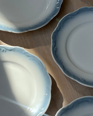 Scalloped side plates (12 pcs) - NEROLI