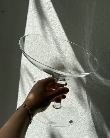 Sculptural glass bowl - NEROLI