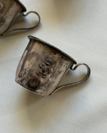 Set of 3 silver plated cups - NEROLI
