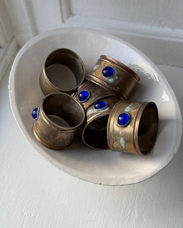Set of 6 napkin rings - NEROLI