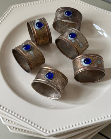 Set of 6 napkin rings - NEROLI