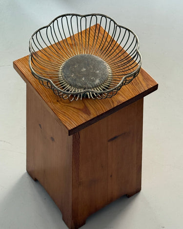Silver plated basket - NEROLI