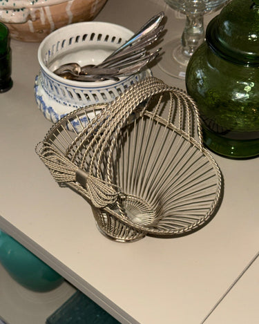 Silver plated basket - NEROLI