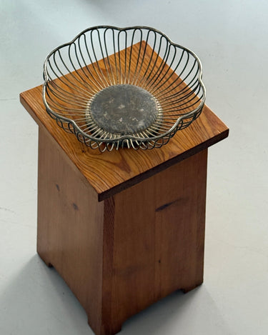 Silver plated basket - NEROLI