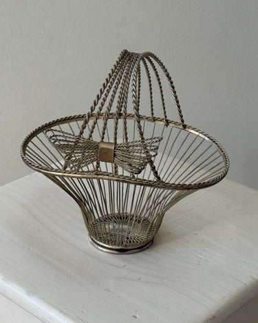 Silver plated basket - NEROLI