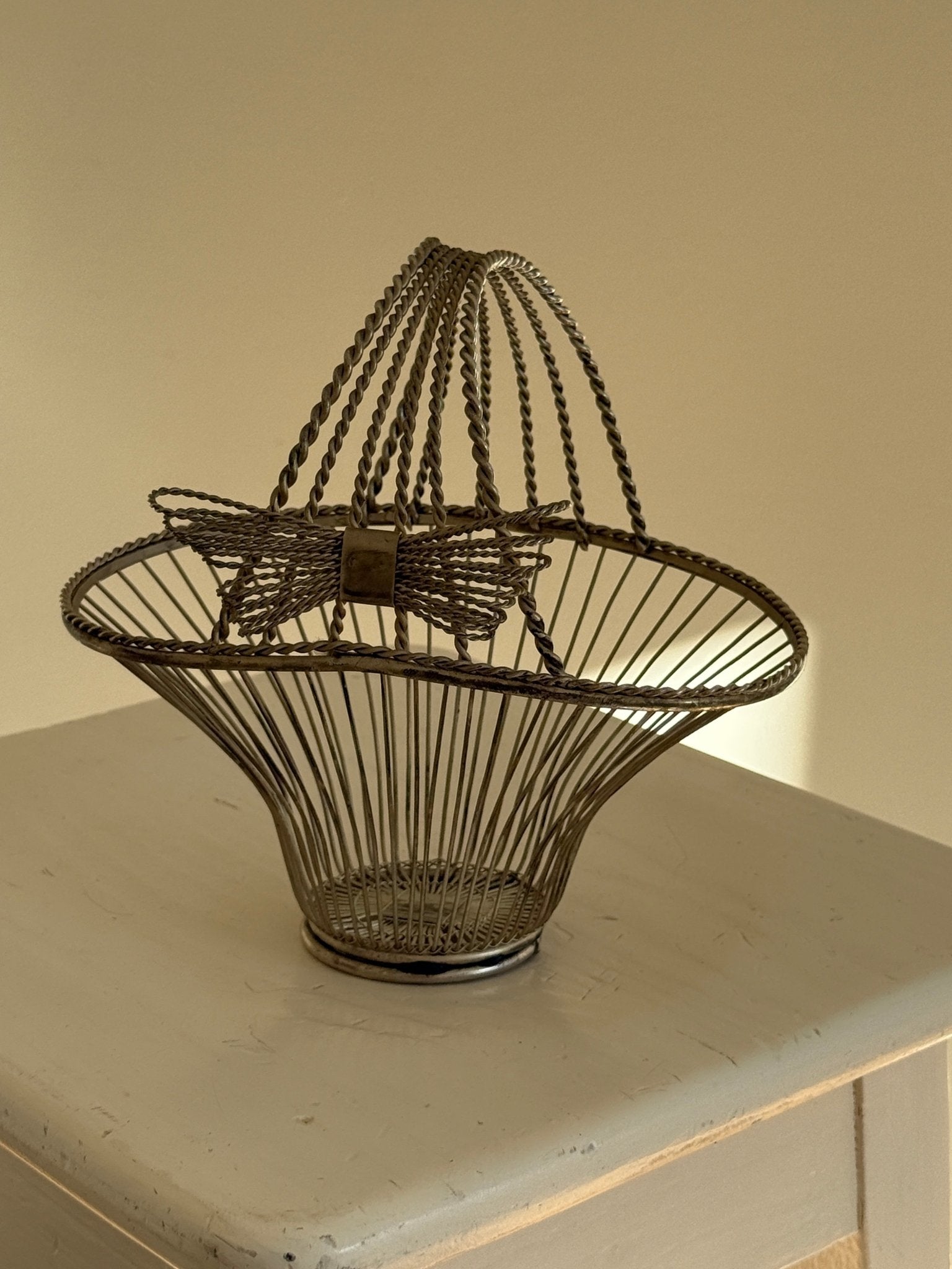 Silver plated basket - NEROLI