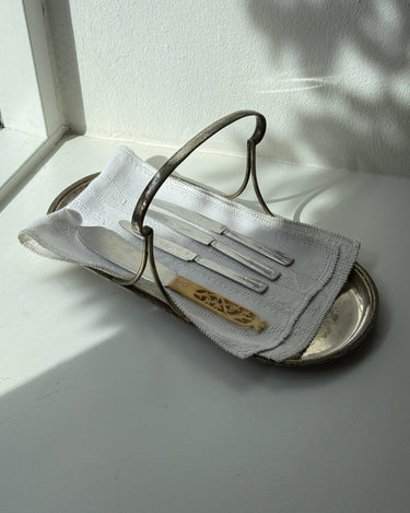 Silver plated basket - NEROLI
