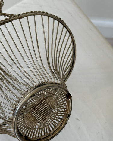 Silver plated basket - NEROLI