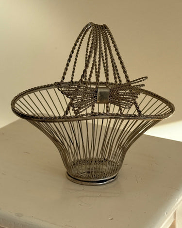 Silver plated basket - NEROLI