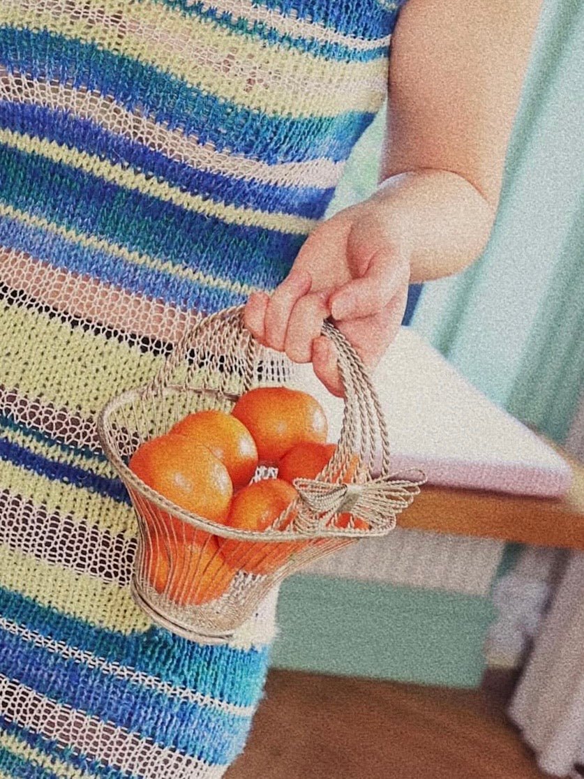 Silver plated basket - NEROLI