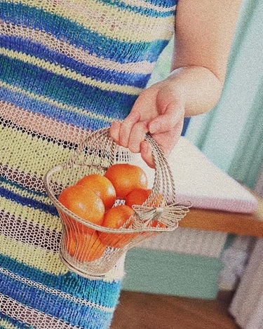 Silver plated basket - NEROLI