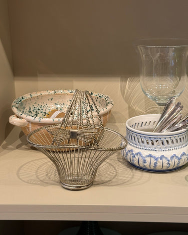 Silver plated basket - NEROLI
