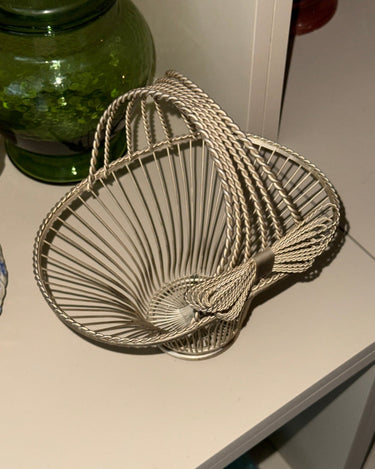 Silver plated basket - NEROLI