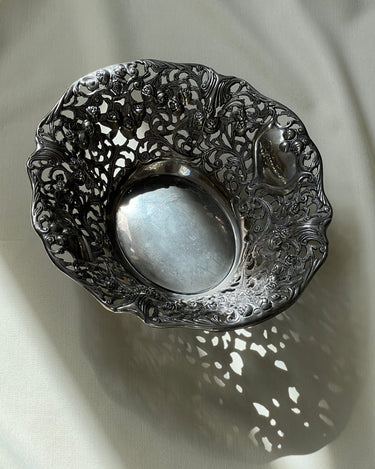 Silver plated basket - NEROLI