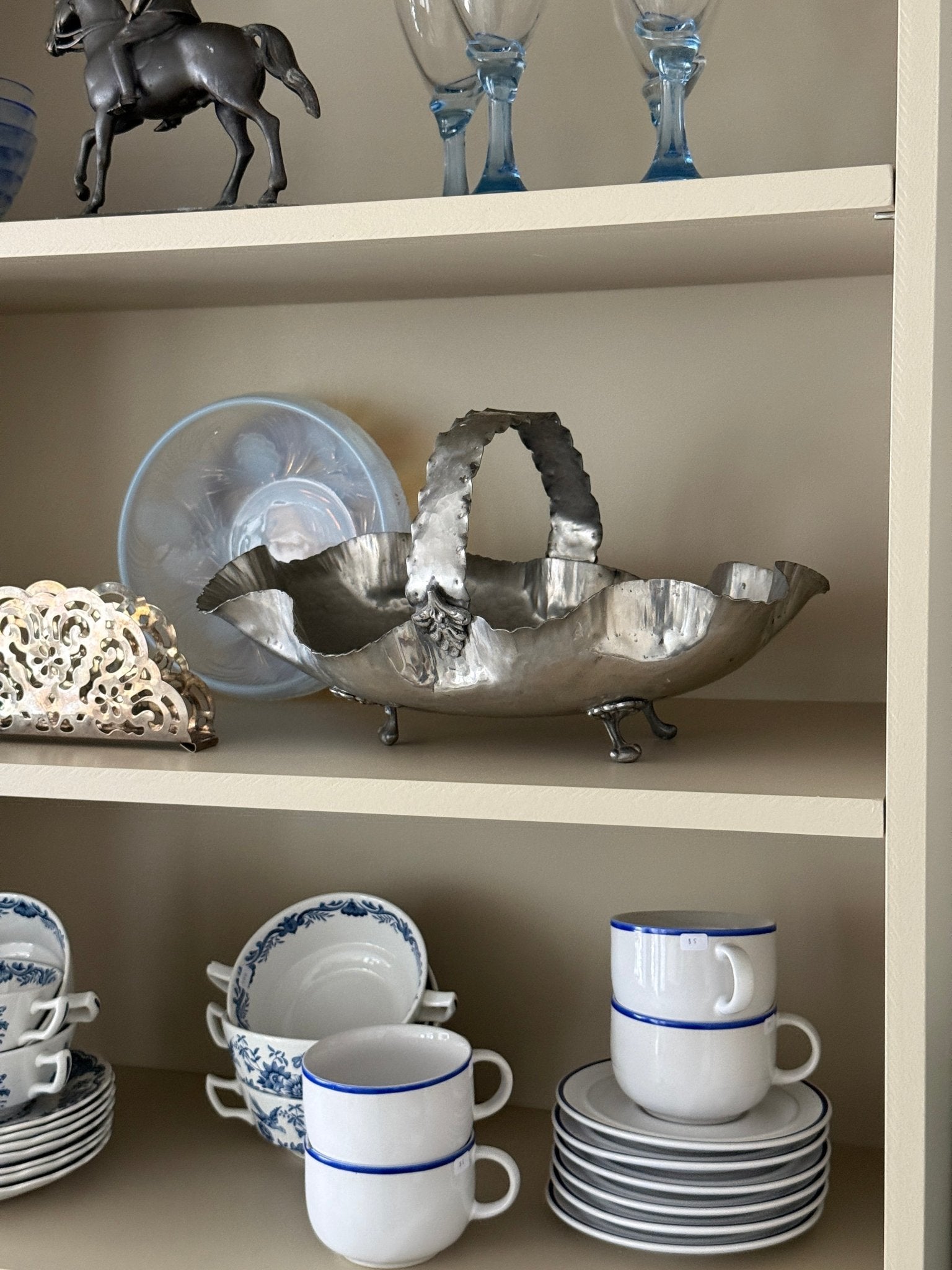 Silver plated basket - NEROLI