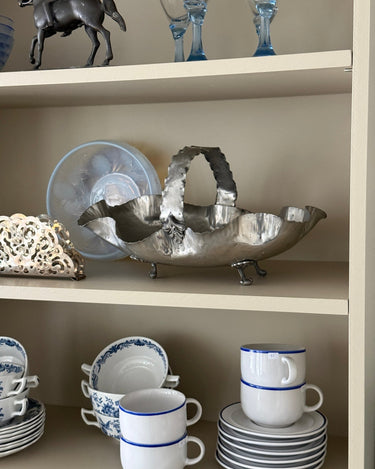Silver plated basket - NEROLI