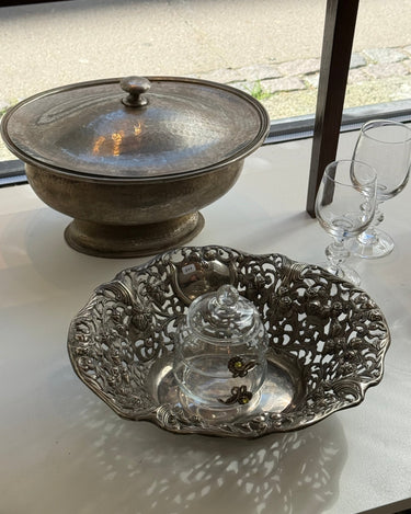 Silver plated basket - NEROLI