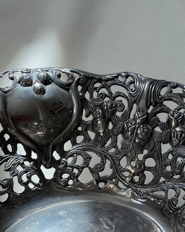Silver plated basket - NEROLI