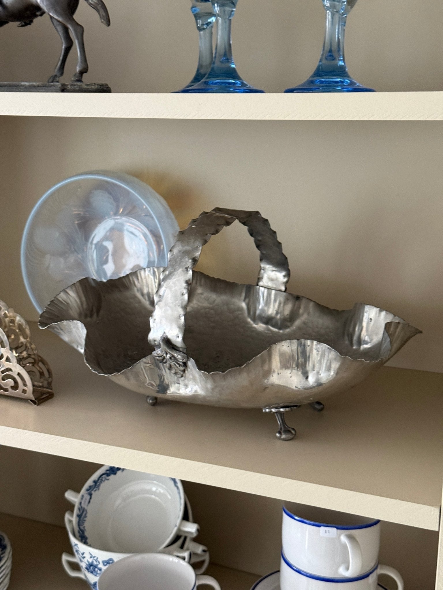 Silver plated basket - NEROLI