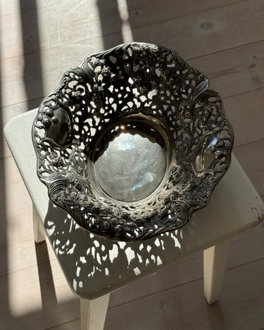 Silver plated basket - NEROLI