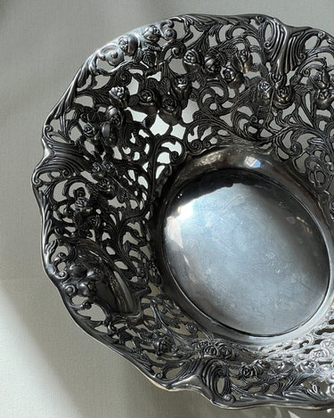 Silver plated basket - NEROLI