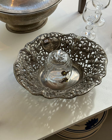 Silver plated basket - NEROLI