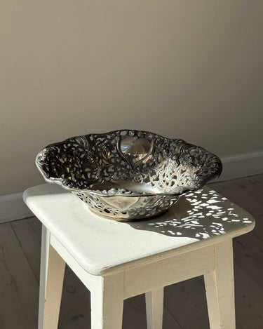 Silver plated basket - NEROLI