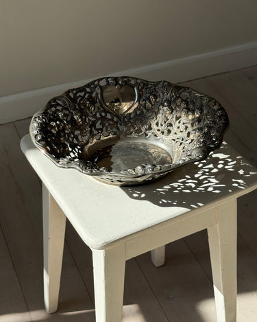 Silver plated basket - NEROLI