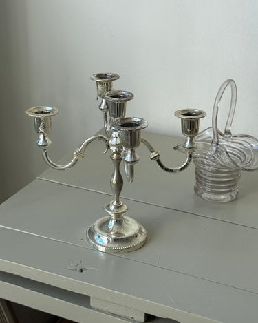 Silver plated candelabra - NEROLI