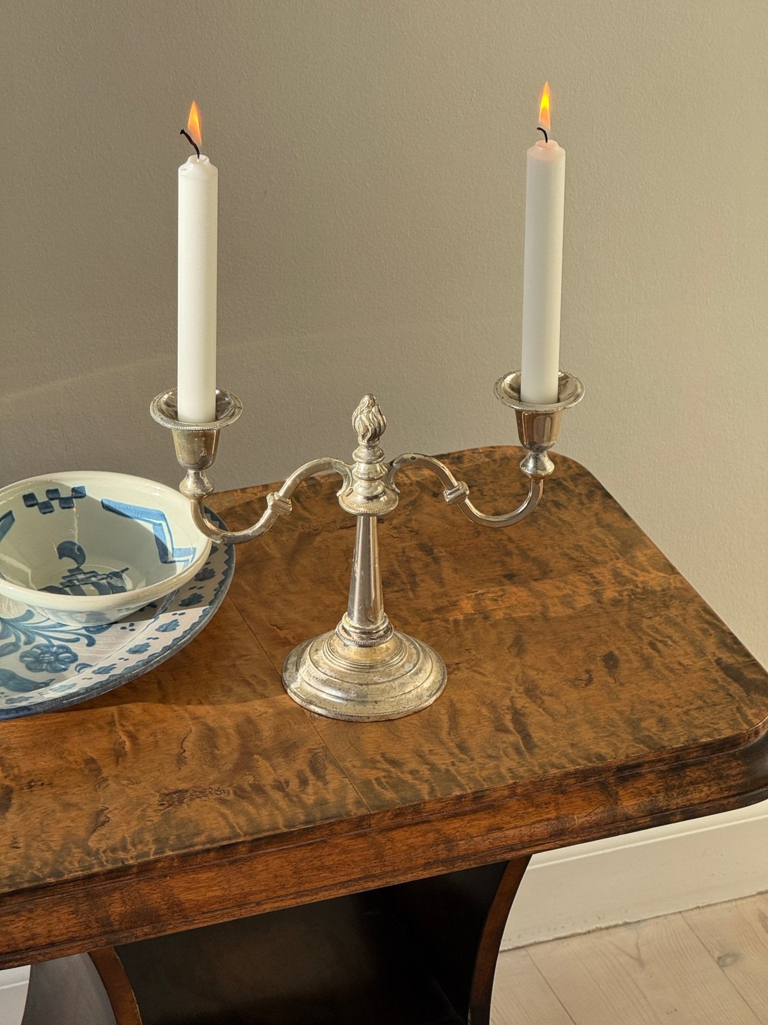 Silver plated candelabra - NEROLI
