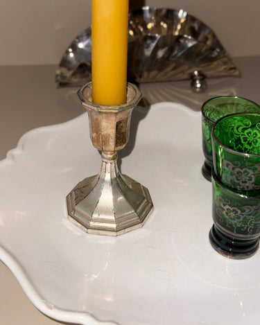 Silver plated candleholder - NEROLI