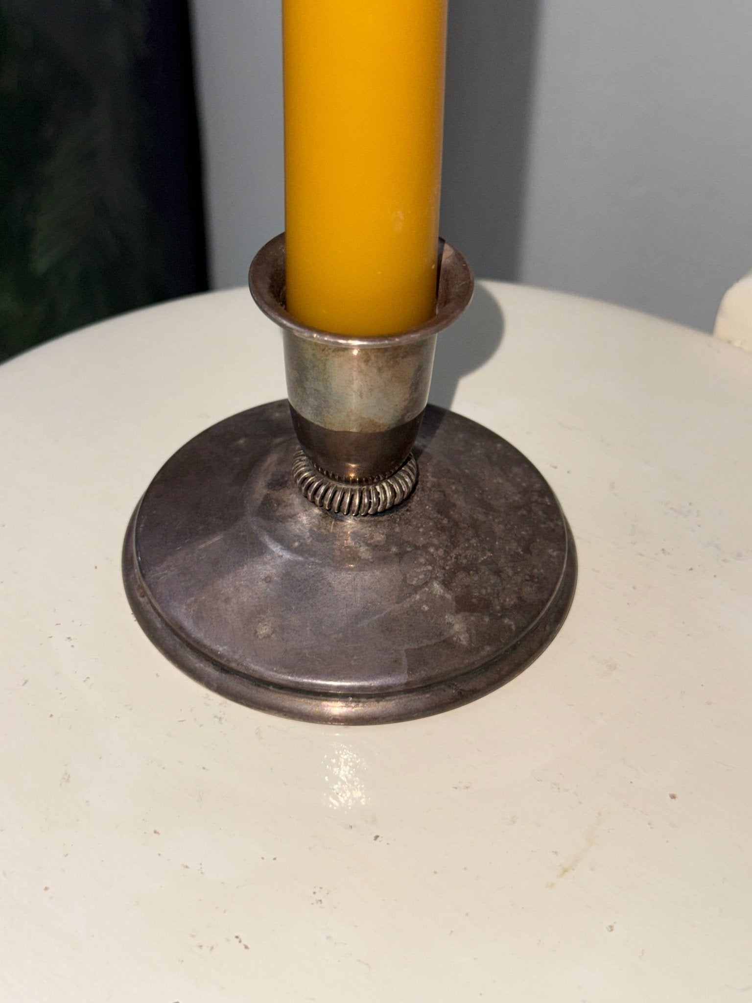 Silver plated candleholder - NEROLI