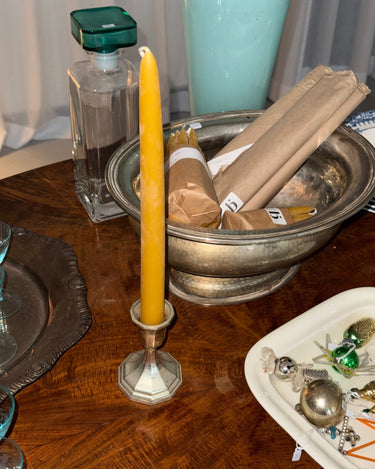 Silver plated candleholder - NEROLI