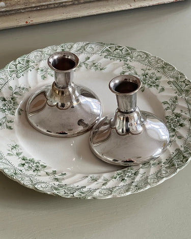 Silver plated candleholders - NEROLI