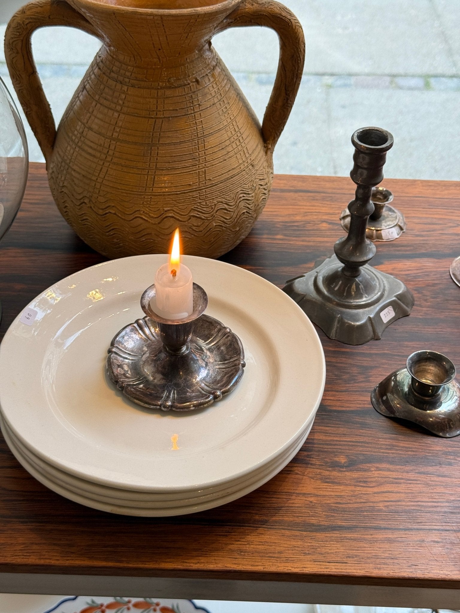 Silver plated candlestick - NEROLI