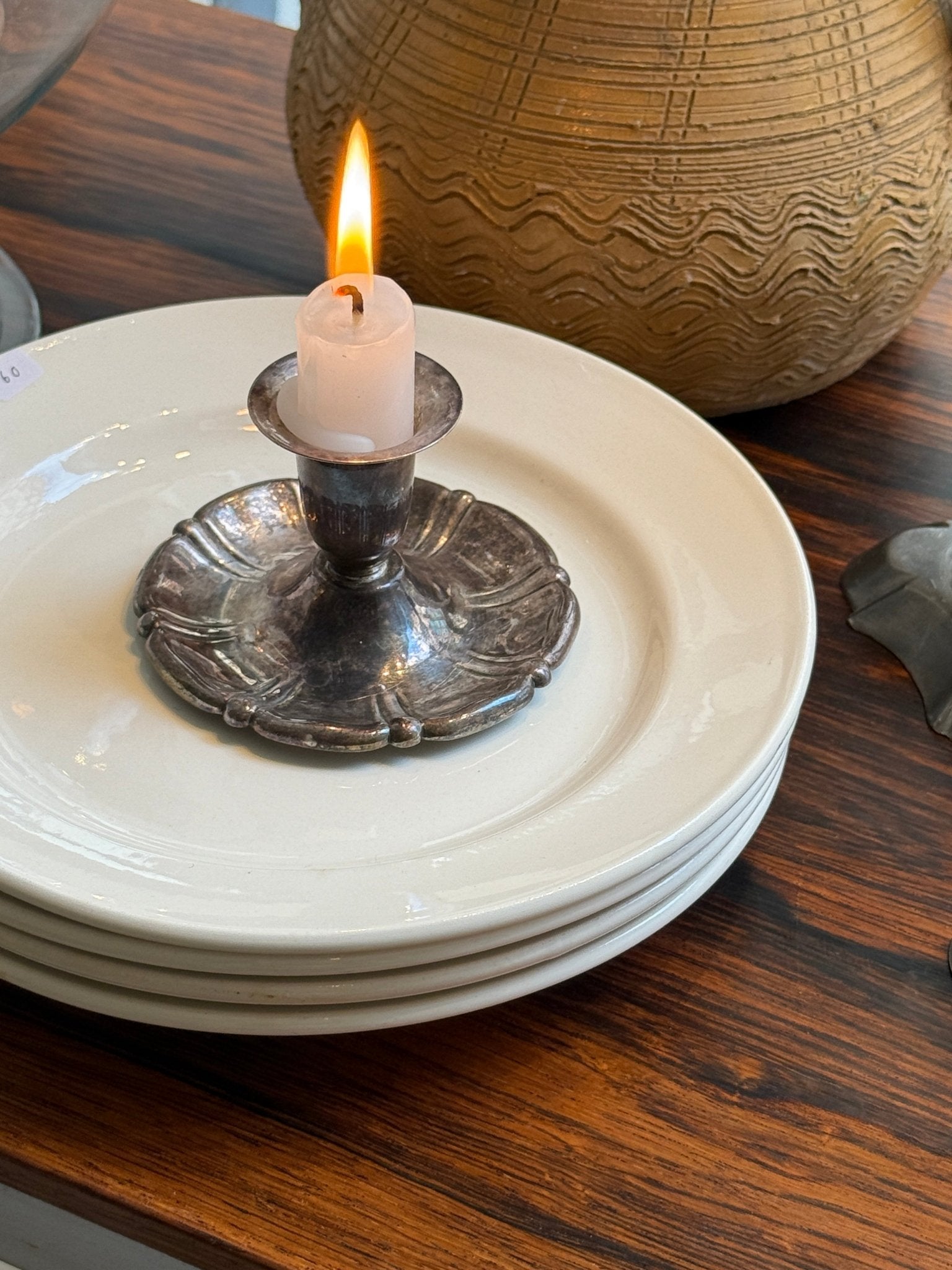 Silver plated candlestick - NEROLI